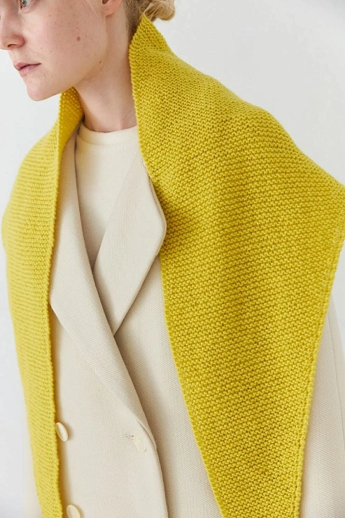 Косынка желтого цвета Уста к устам  