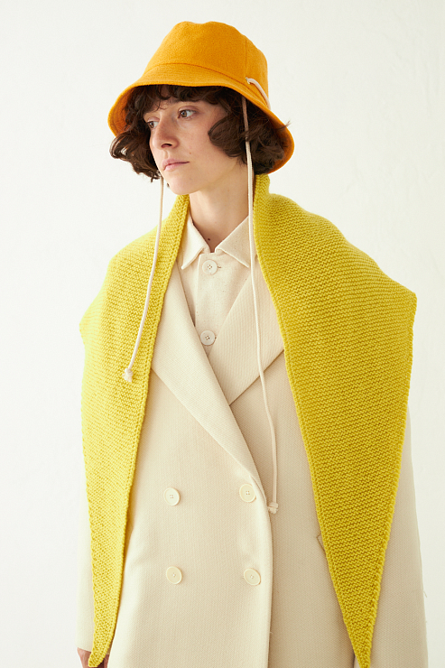 Косынка желтого цвета Уста к устам  