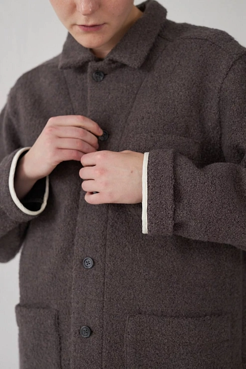 Рубашка верхняя мужская из букле Уста к устам  