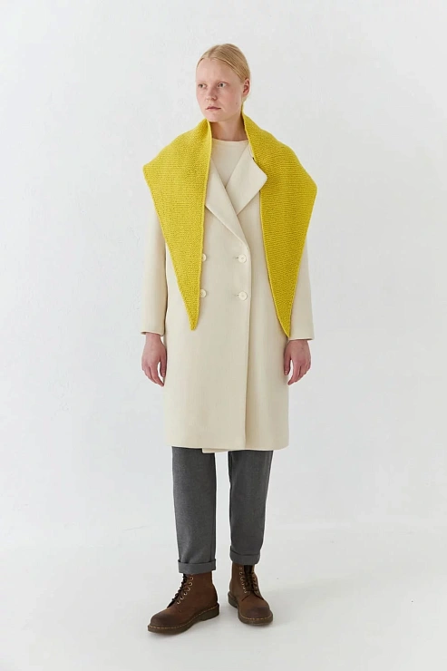 Косынка желтого цвета Уста к устам  