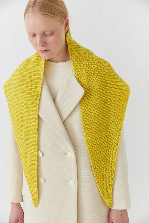 Косынка желтого цвета Уста к устам  