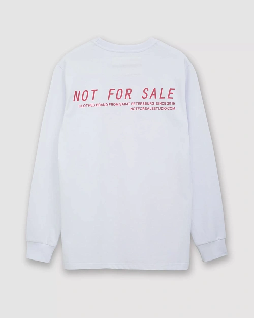 Лонгслив с манжетами и принтом Oversize NOT FOR SALE  